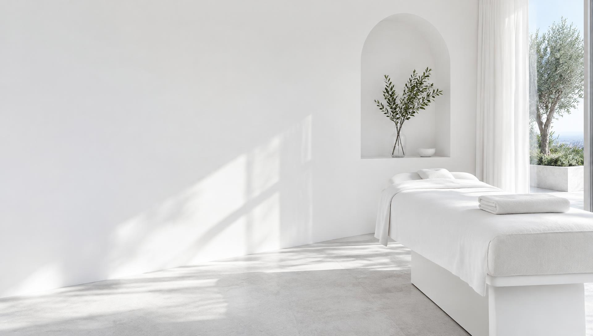 Un espace de soin blanc et lumineux, inspiration Balian by Meli